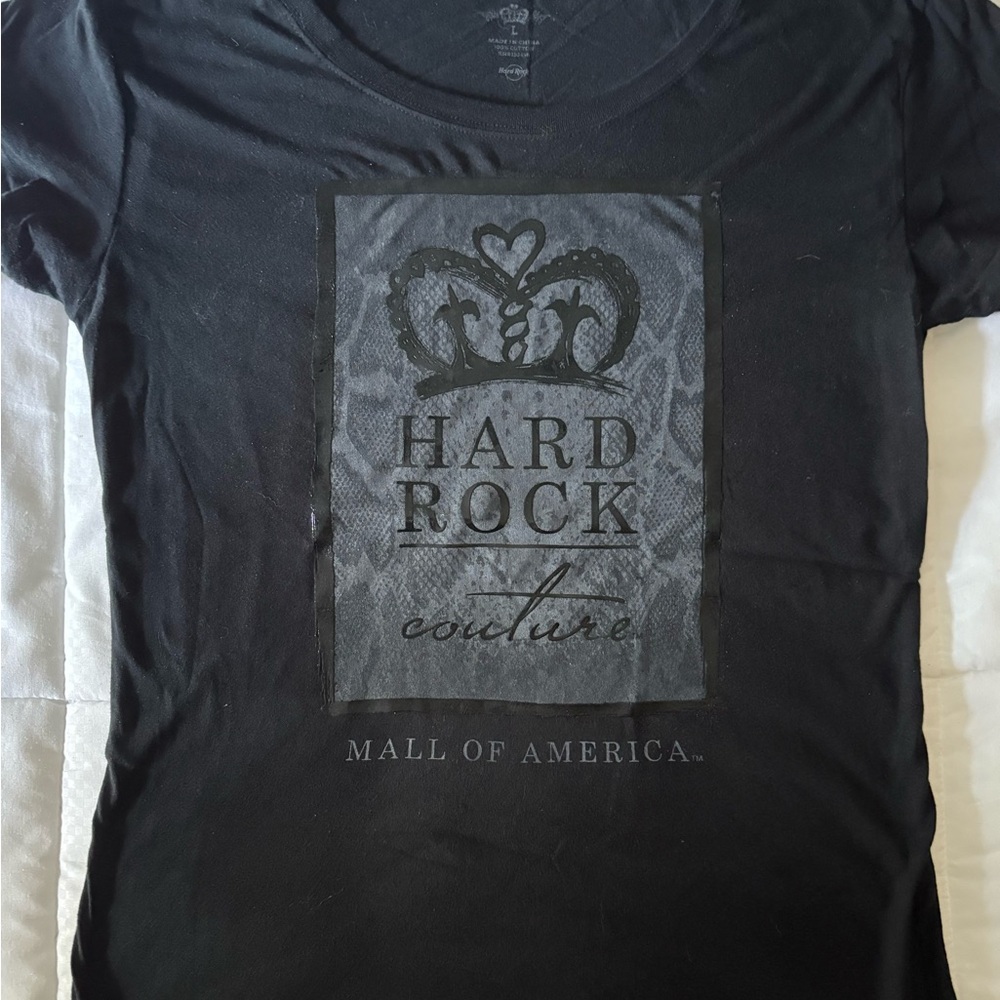 Hard Rock Cafe Black Short Sleeve Tee Mall of America